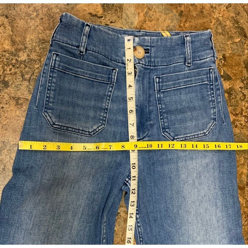 Anthropologie Maeve The Colette High Rise Crop Denim JEANS sz 26 - Picture 6 of 10